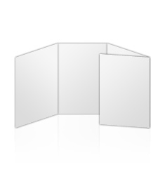 Folder DIN A6, 8-Seitig, Wickelfalz