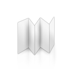 Folder DIN lang, 10-Seitig, Zick-Zack-Falz