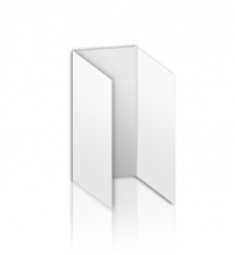 Folder DIN lang, 6-Seitig, Wickelfalz, schmal (Best Price)