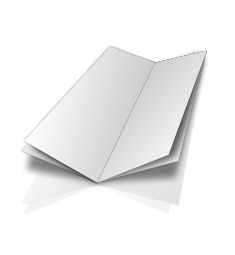Folder DIN lang, 8-Seitig, Kreuzfalz