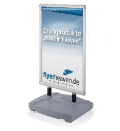 Kundenstopper Premium + Druck