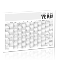 Plakatkalender / Wandplaner A2