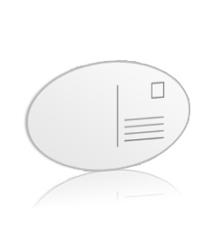 Postkarte Oval