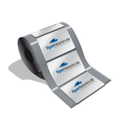 Rollenhaftetiketten bis 9 x 10cm (maschinenfähig / Sonderproduktion)