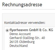 Rechnungsadresse
