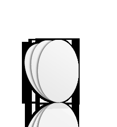 Aufkleber Oval