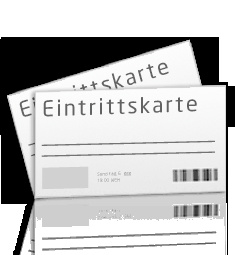 Eintrittskarte groß