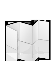 Folder A7, 10-Seitig, Parallelfalz