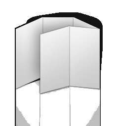 Folder DIN lang, 10-Seitig, Sonderwickelfalz (schmal)