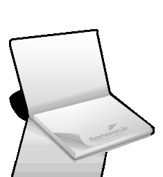 Haftnotizen 100 x 72 mm (mit Cover)