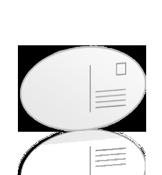 Postkarte Oval