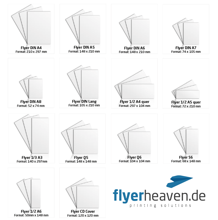 Flyer Formate Grossen Ubersicht Flyerheaven De