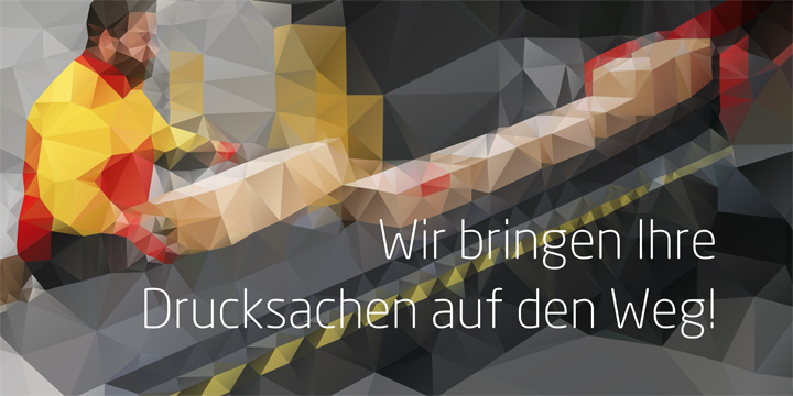 Wir bringen Ihre Drucksachen auf den Weg!